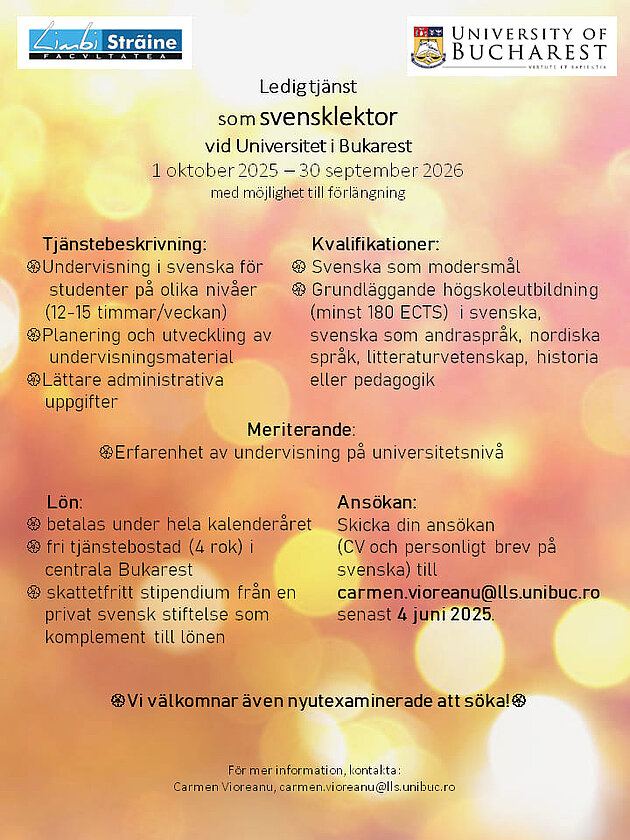 Vacancy poster